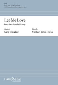 For a Breath of Ecstasy: 7. Let Me Love SATB choral sheet music cover Thumbnail